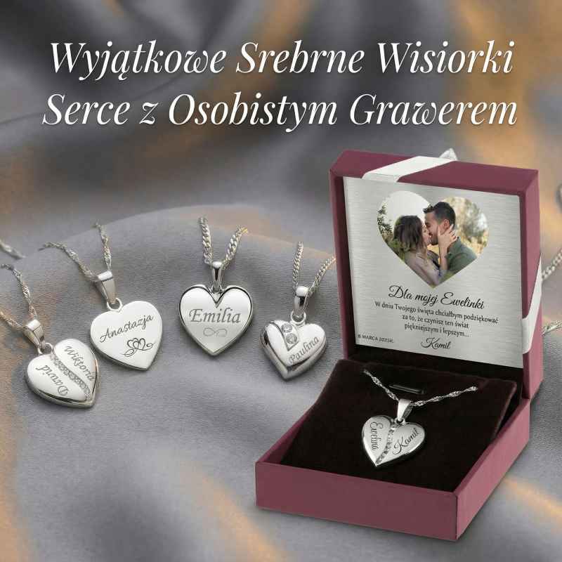 Wisiorki Srebrne Serce