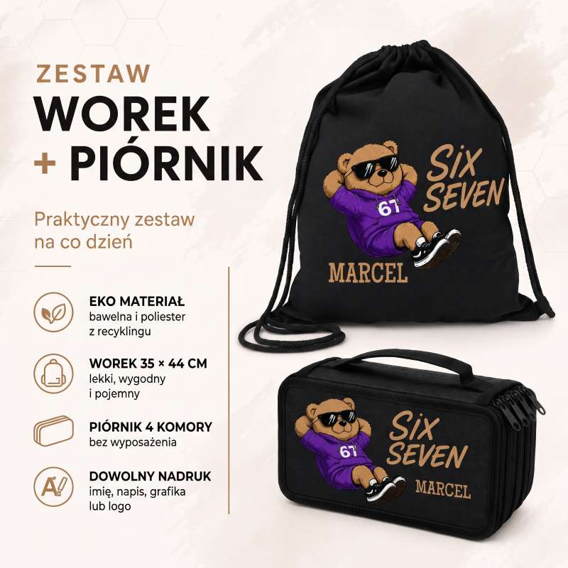 Zestaw worek piórnik
