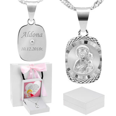 Białe z różową kokardką