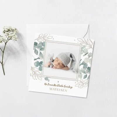 Kompozycja roślinna ze zdjęciem