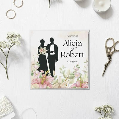 Para Młoda w liliach