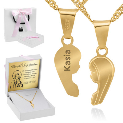 Białe z różową kokardką