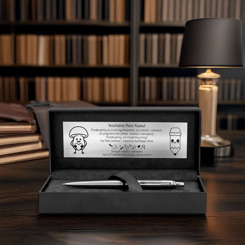 Długopis Parker Jotter stalowy CT z Grawerem Etui