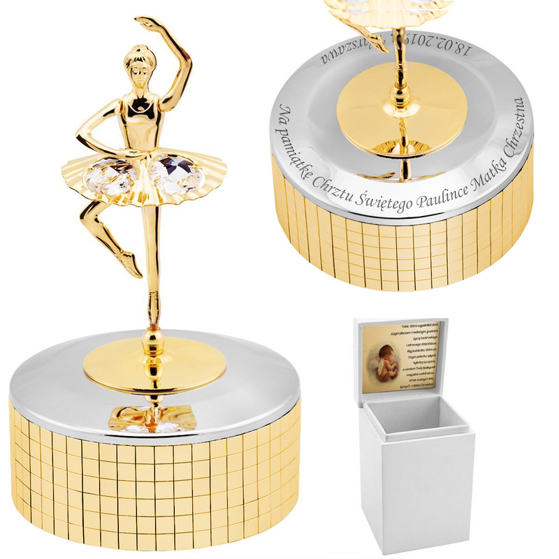 Pozytywka Balerina Carmani prezent z Grawerem i Etui