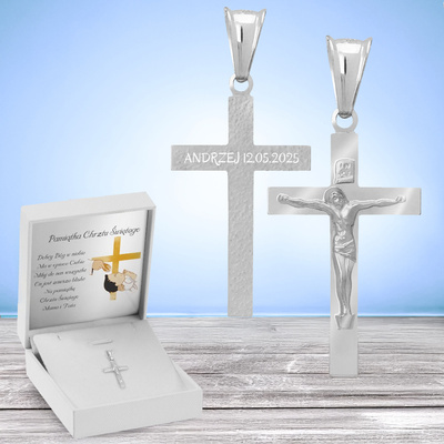 Białe z niebieską kokardką