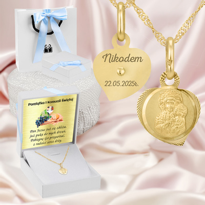 Białe z niebieską kokardką