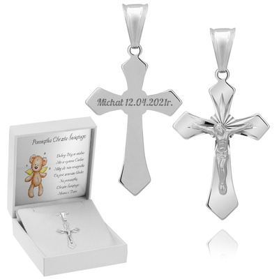 Białe z niebieską kokardką