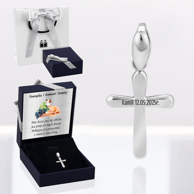 granatowe z szarą kokardką