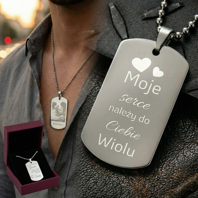 Nieśmiertelnik stalowy GRAWER