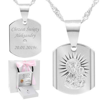 Białe z różową kokardką