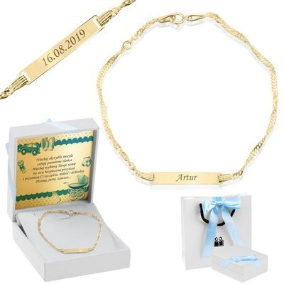 Białe z niebieską kokardką