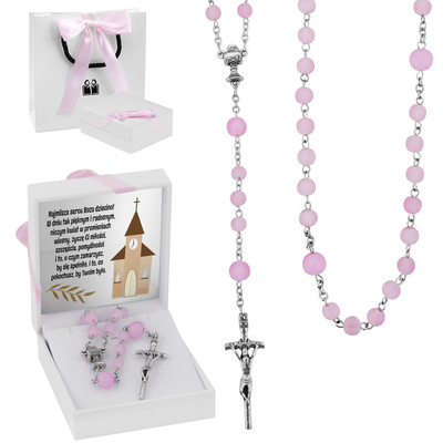 pudełko z różową kokardką