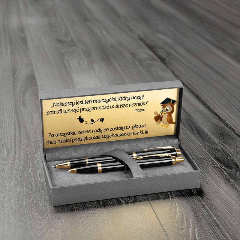 Pióro Kulkowe i Długopis Parker IM GT Grawer Dedykacja