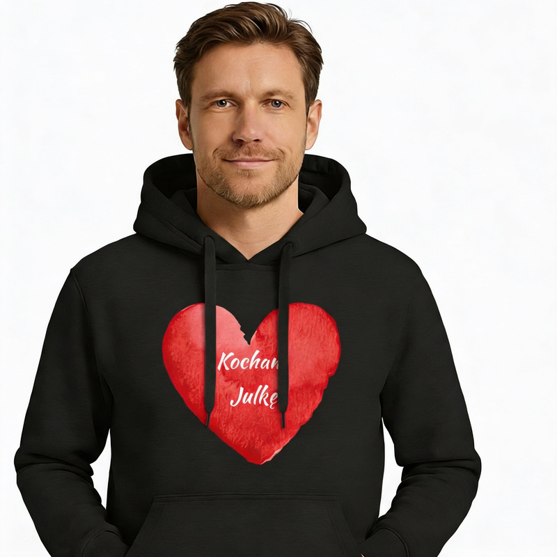 Bluza walentynkowa z nadrukiem Personalizowany prezent na Walentynki