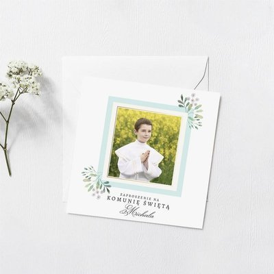 Błękitna ramka dla chłopca