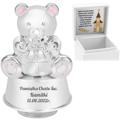 Białe pudełko / Pozytywka różowa