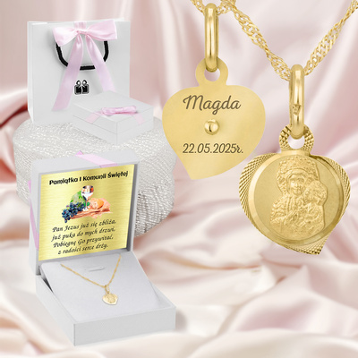 Białe z różową kokardką