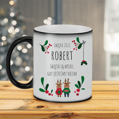 Święta ze zdjęciem w wianku / matowy